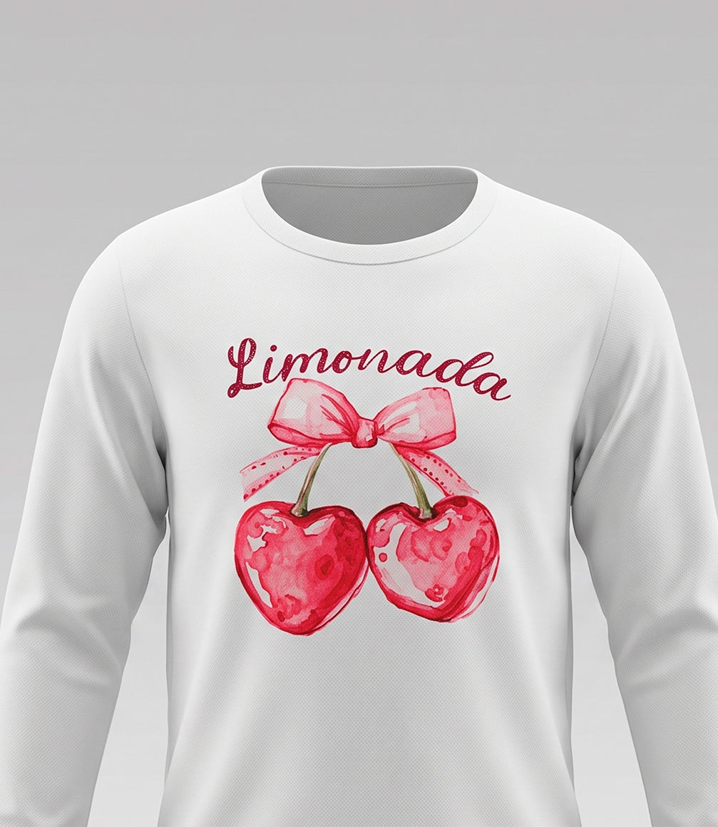 Polera niña con cherry 2 años / Crudo