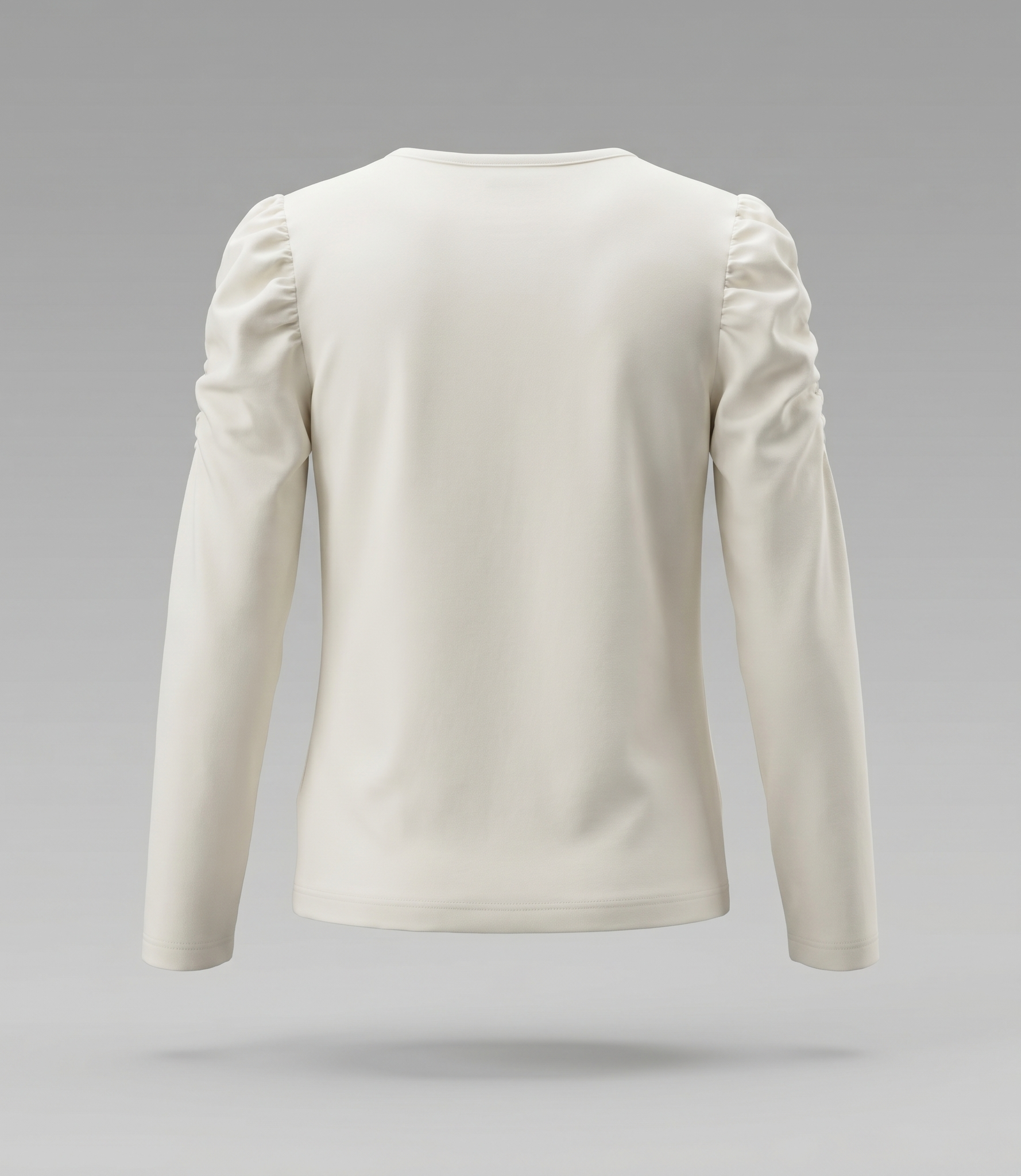 Polera niña con lazo de lentejuelas 2 años / Crudo
