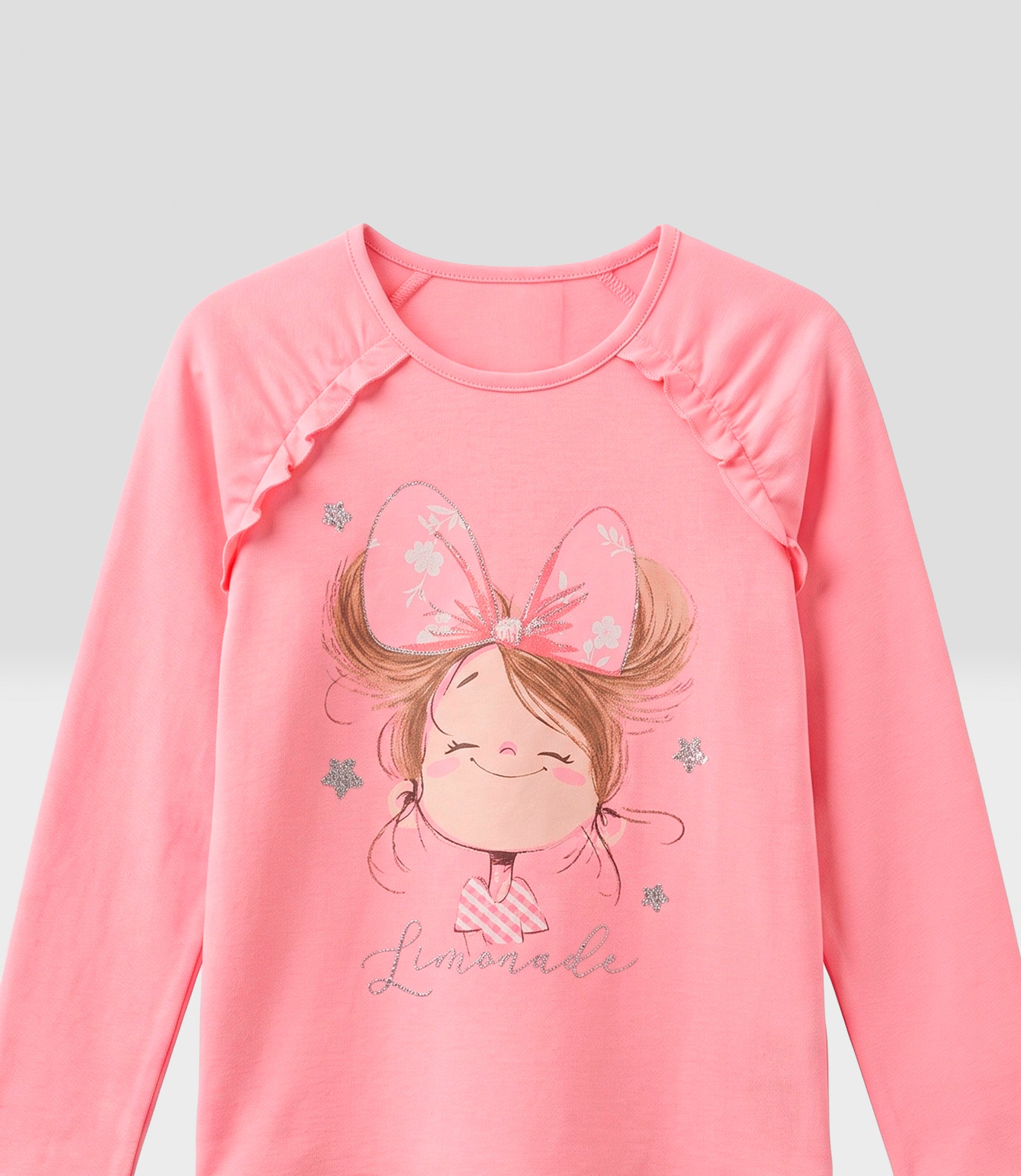 Polera niña con estampado 2 años / Coral