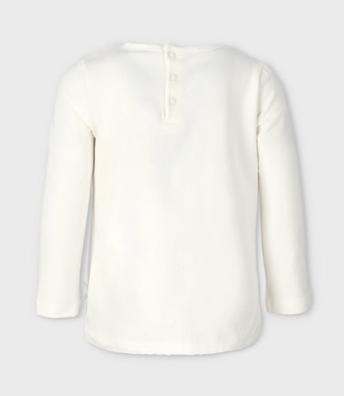 Polera Niña Con Oso 2 años / Blanco