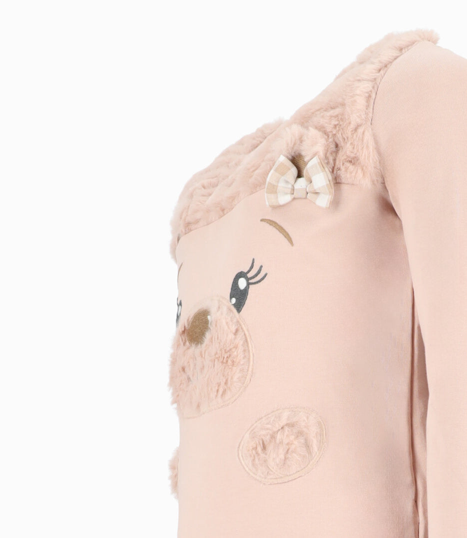 Polera Niña Con Oso 2 años / Beige