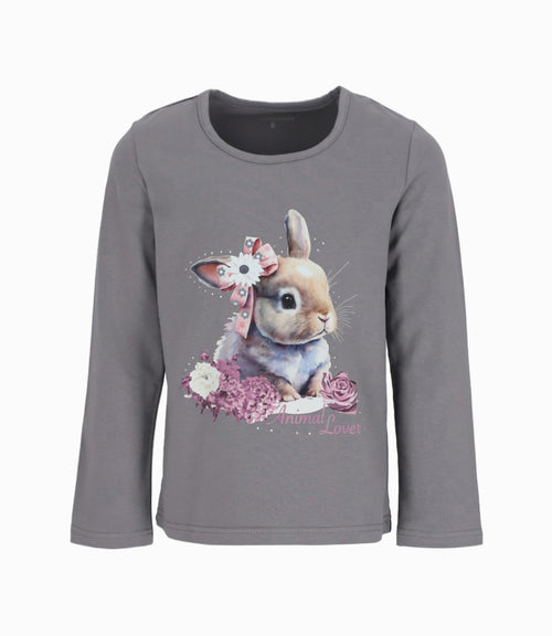 Polera niña con conejo