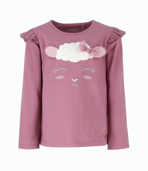 Polera niña con vuelos 2 años / Burdeo