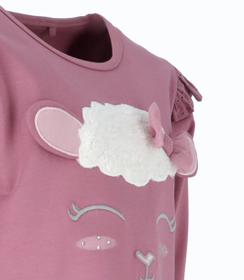 Polera niña con vuelos 2 años / Burdeo