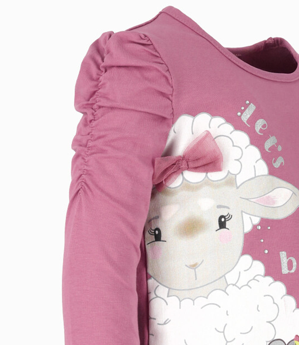 Polera niña con oveja