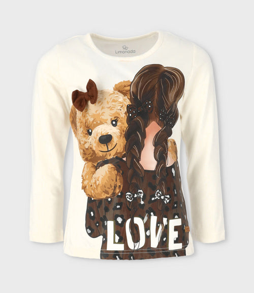 Polera niña con diseño