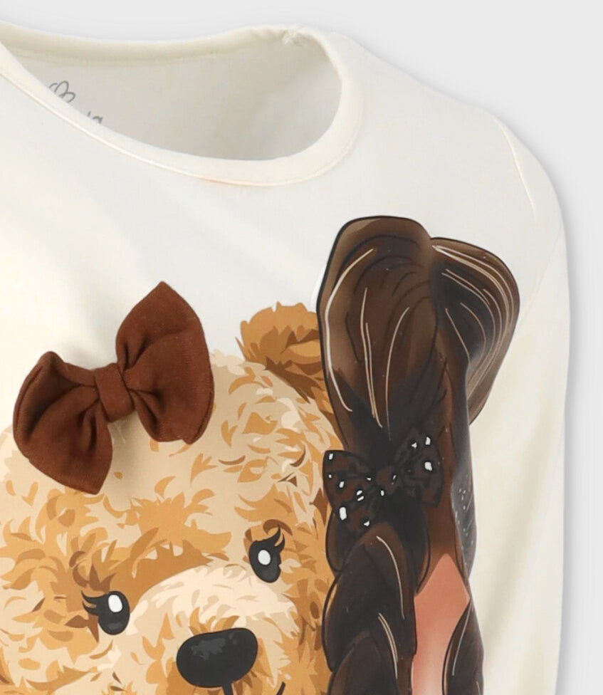 Polera niña con diseño