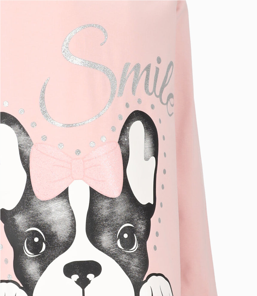 Polera niña con perrito