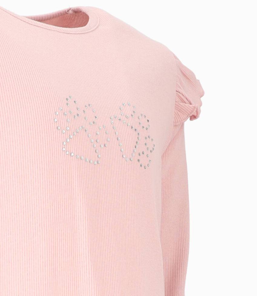 Polera niña con vuelos 2 años / Rosado