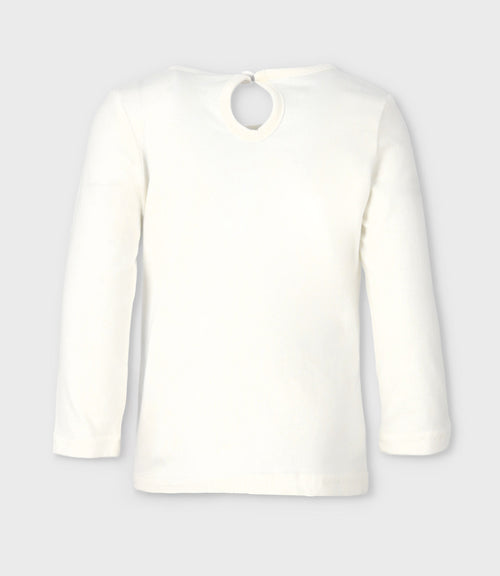 Polera niña con perrito 2 años / Blanco