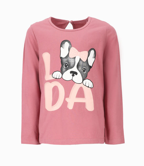 Polera niña con perrito