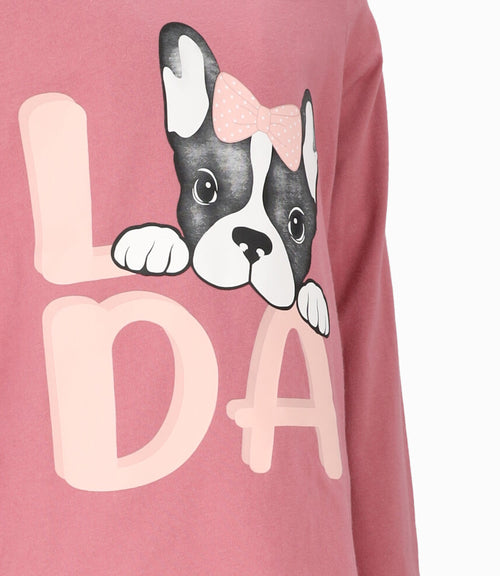 Polera niña con perrito 2 años / Coral