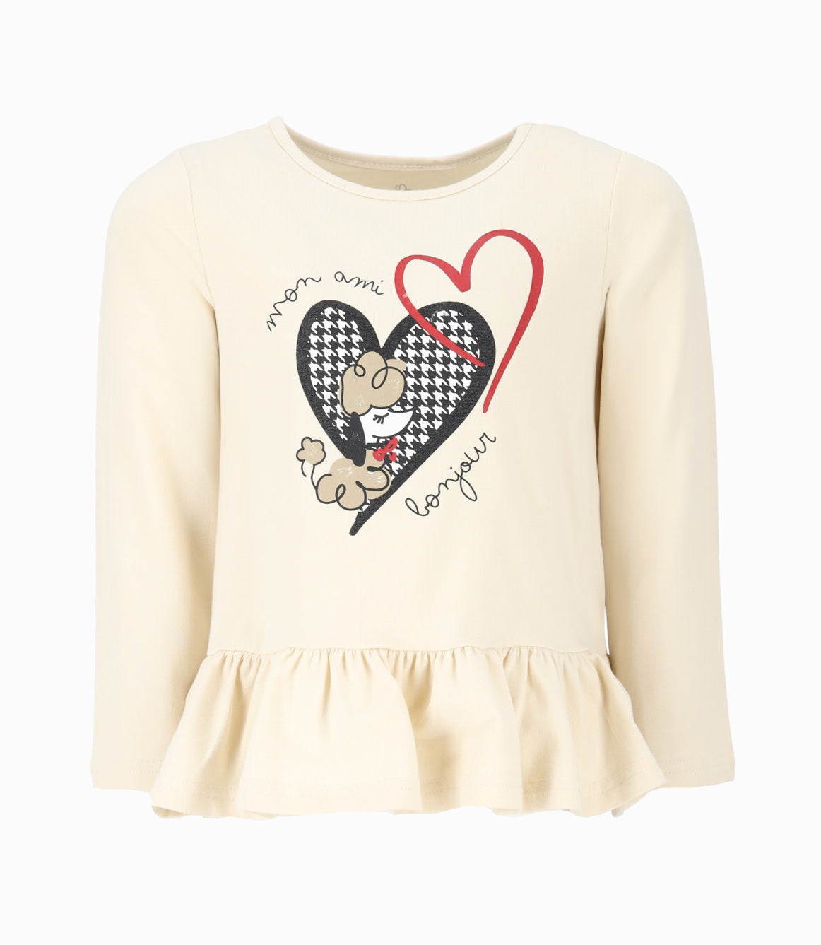 Polera niña con diseño 2 años / Blanco