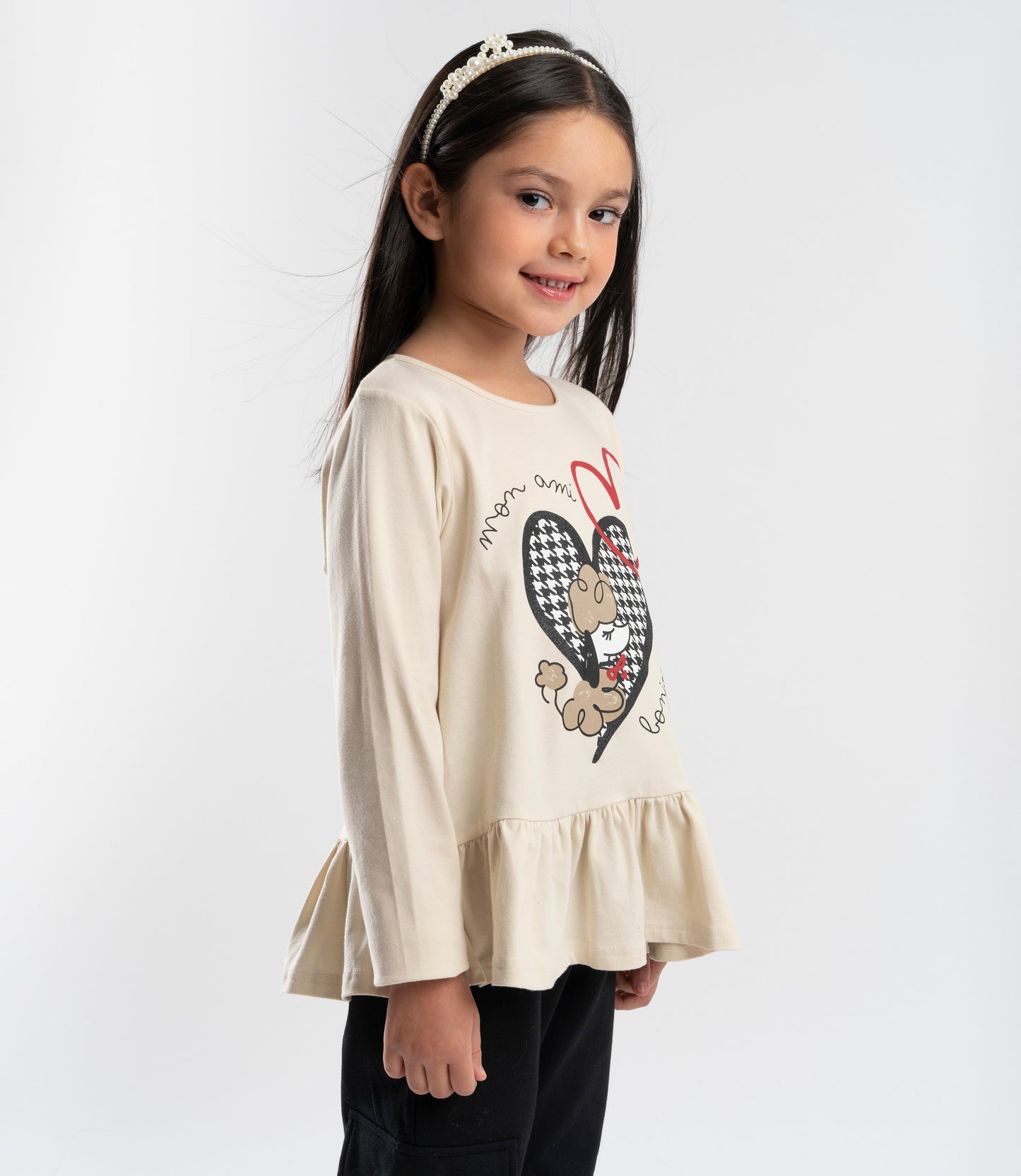 Polera niña con diseño