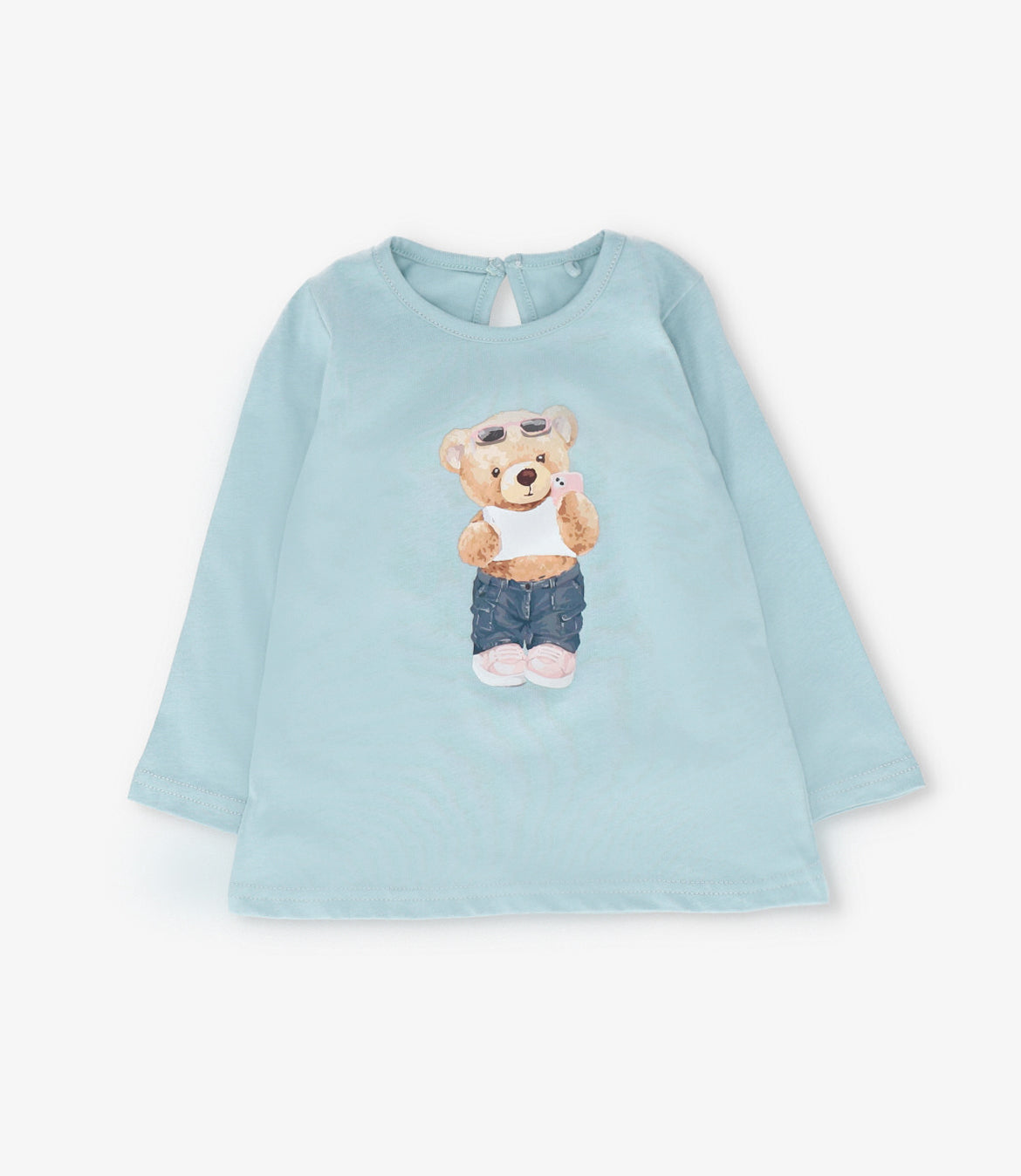 Polera niña con oso