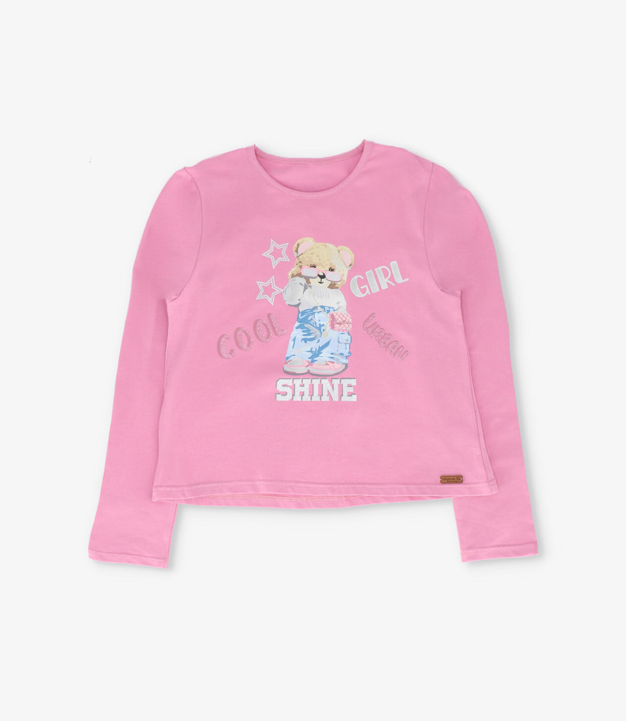 Polera niña con oso