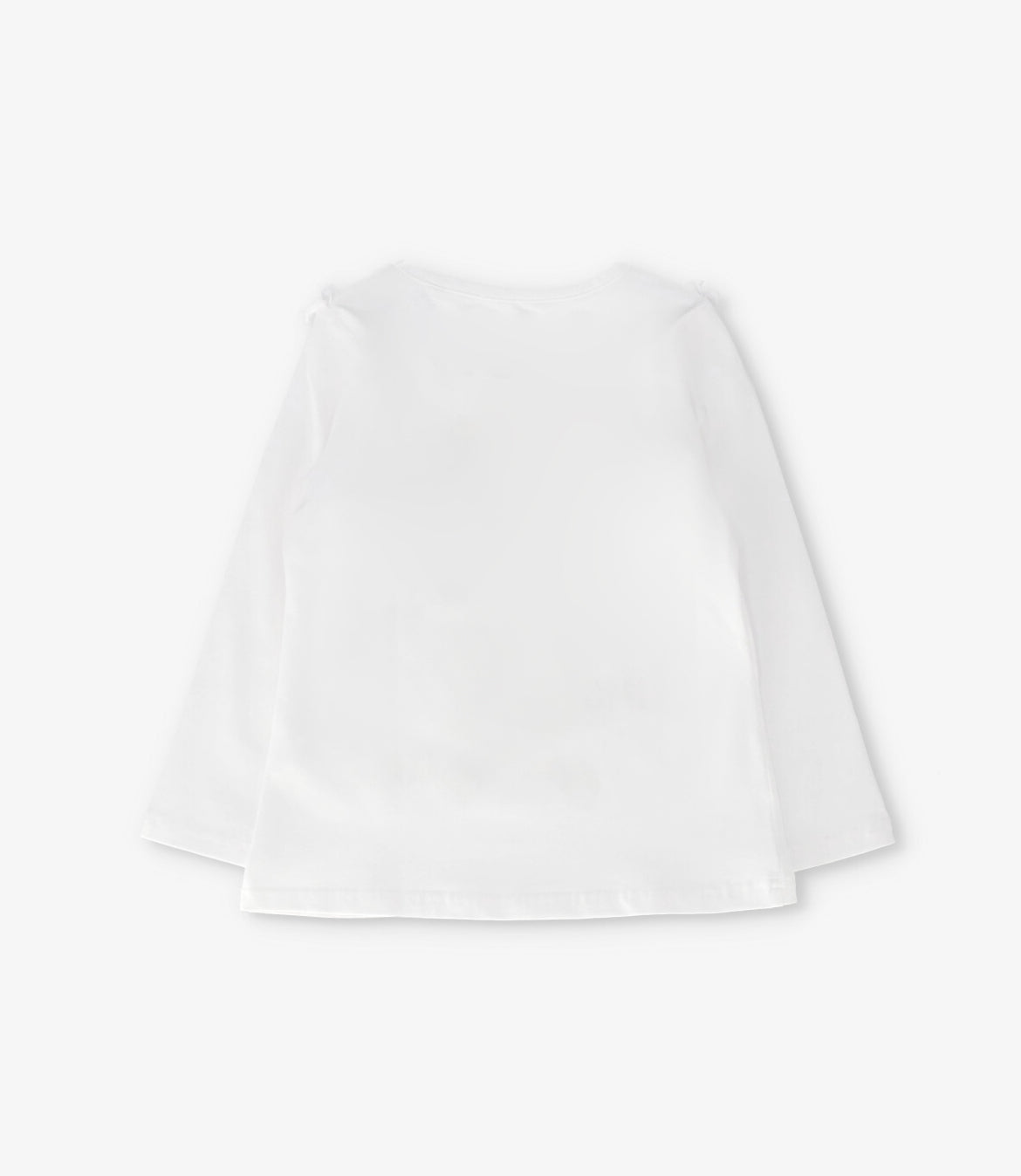 Polera niña con estampado y vuelo 2 años / Crudo
