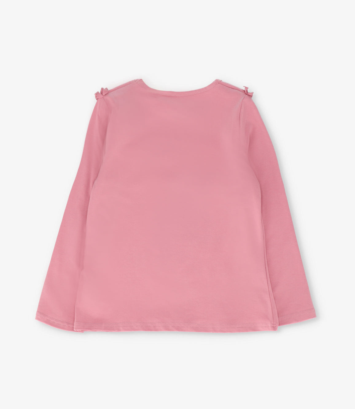 Polera niña con estampado y vuelo 2 años / Coral