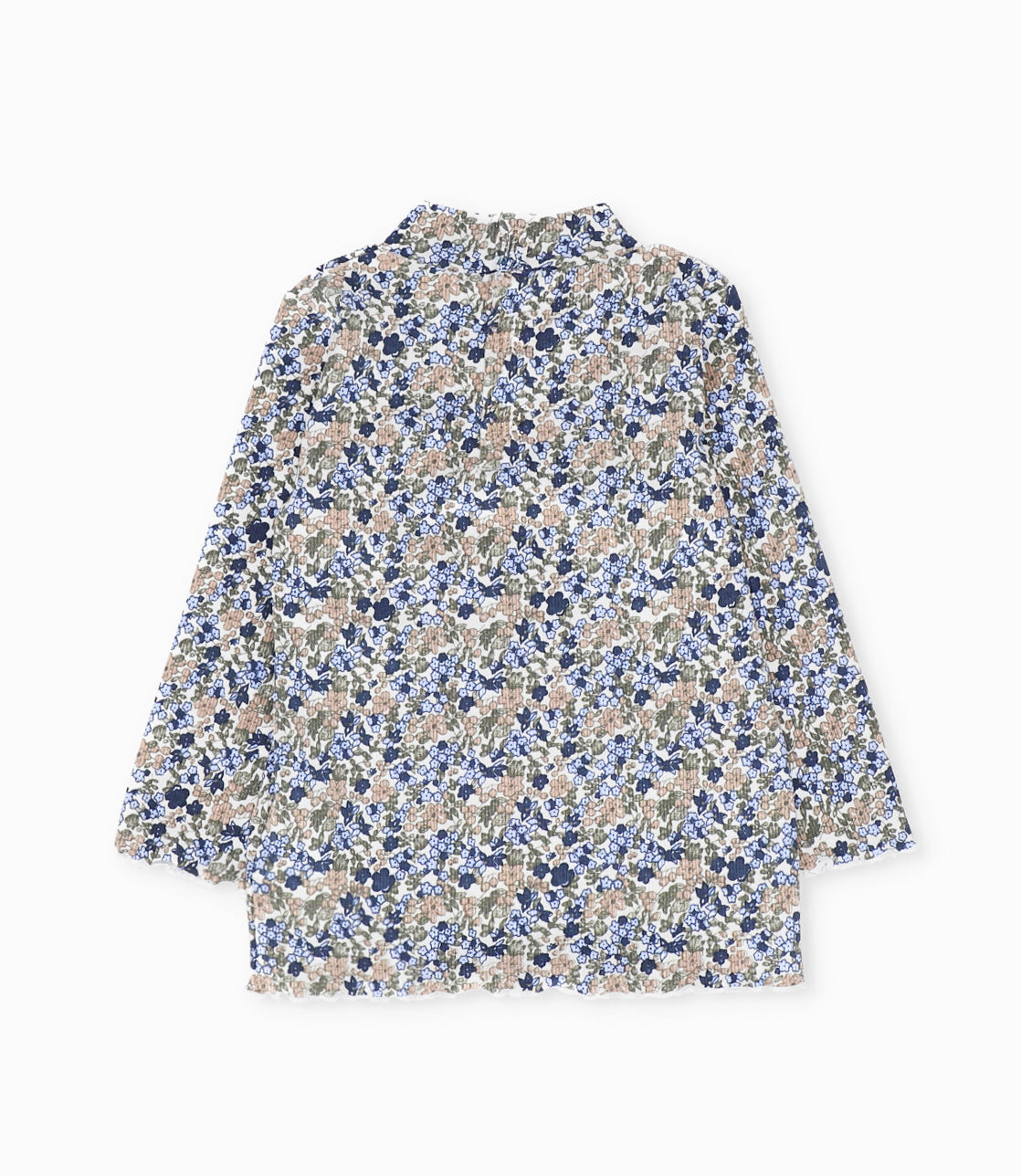 Polera niña beatle floreado 2 años / Azul Marino