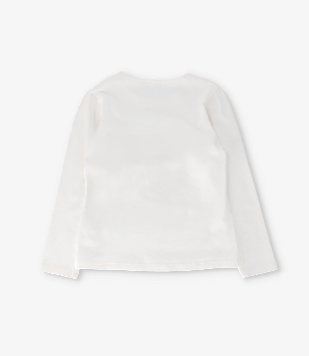 Polera niña básica con estampado 2 años / Crudo