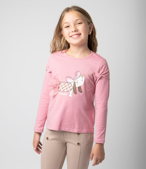 Polera niña con perro