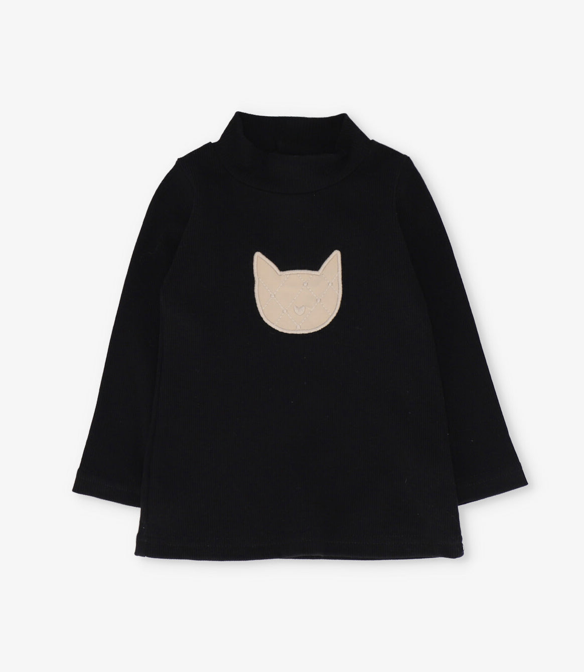 Polera niña con gato 2 años / Negro
