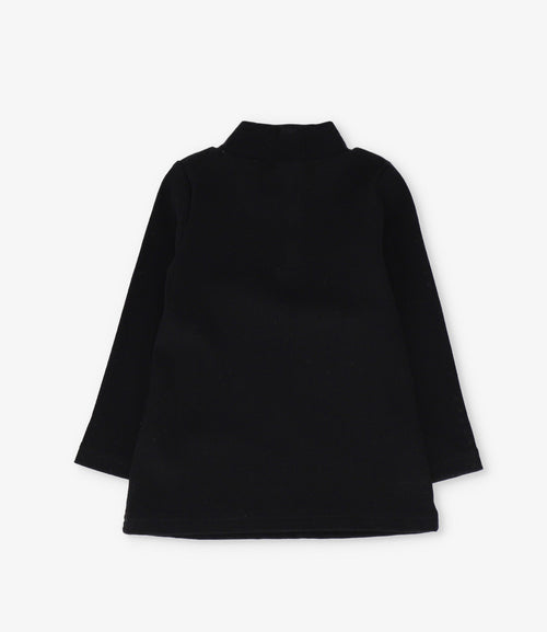 Polera niña con gato 2 años / Negro
