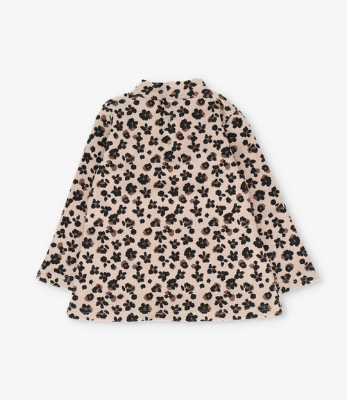 Polera niña animal print 2 años / Beige