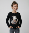 Polera niña con gato