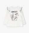 Polera niña con gato