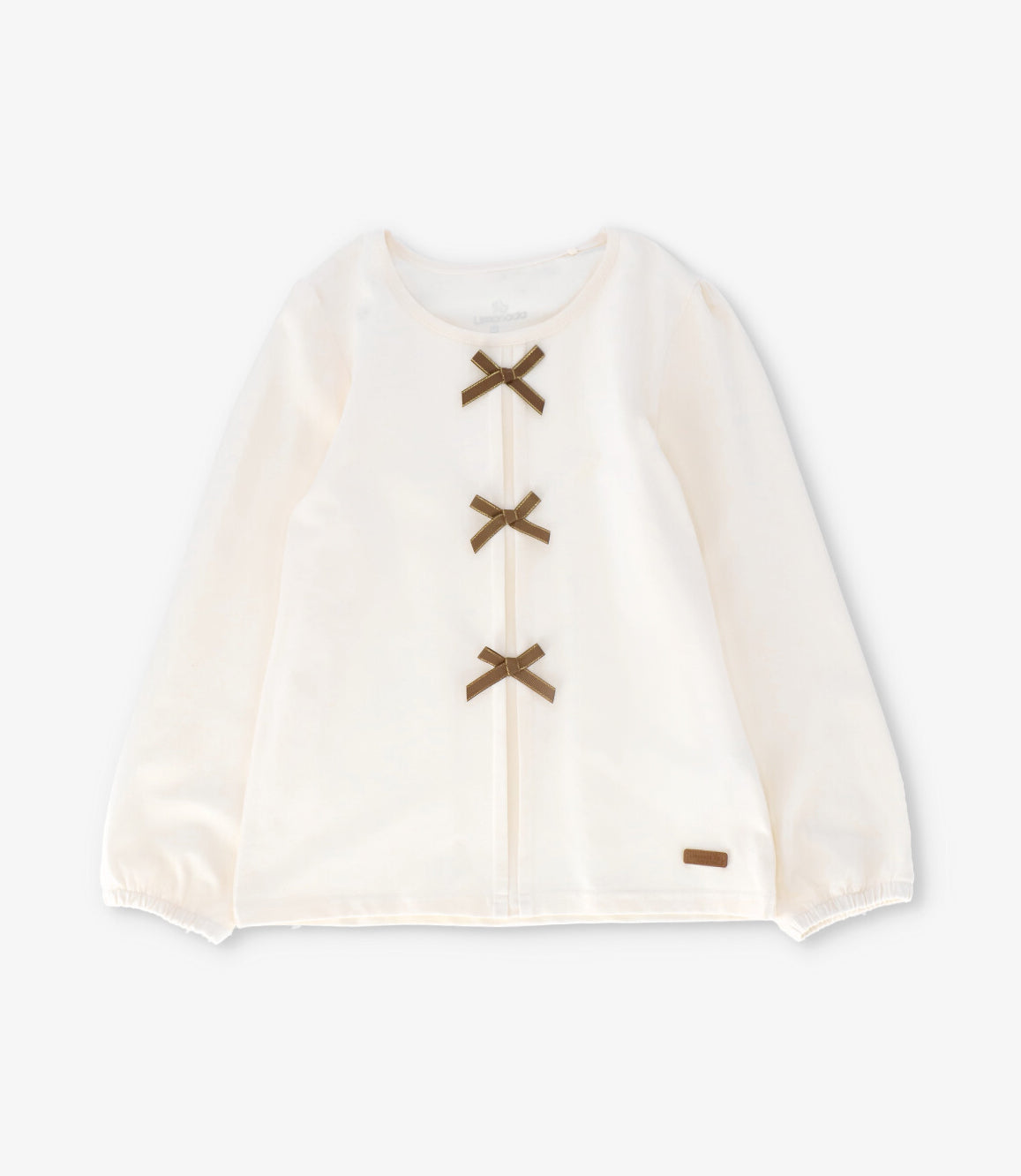 Polera niña con lazos 2 años / Crudo