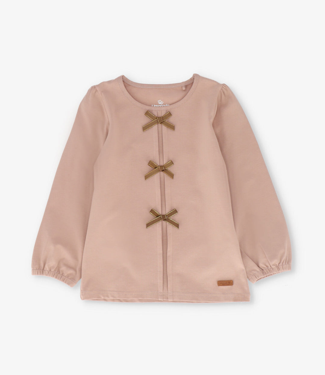 Polera niña con lazos 2 años / Beige