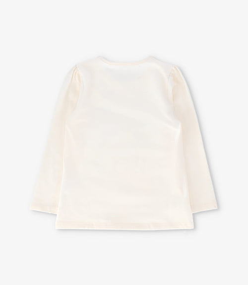 Polera niña con lazo 2 años / Crudo