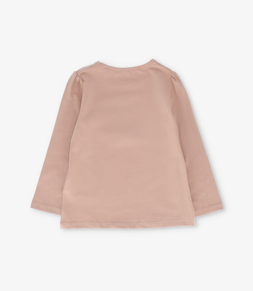 Polera niña con perro 2 años / Beige