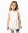 Polera Niña Con Lazo Y Perlas