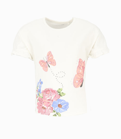 Polera niña floral