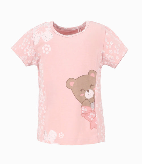 Polera niña con ositos 2 años / Rosado