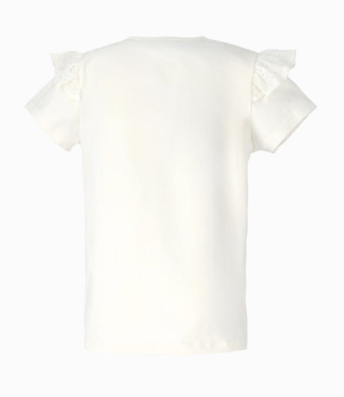 Polera niña con nudo 2 años / Blanco