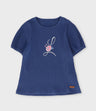 Polera niña acanalada