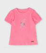 Polera niña acanalada