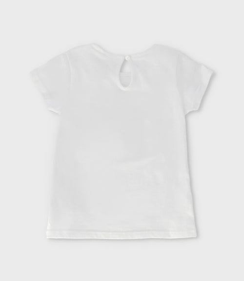 Polera niña con ciervo 2 años / Blanco
