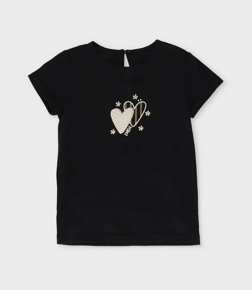 Polera niña básica 2 años / Negro