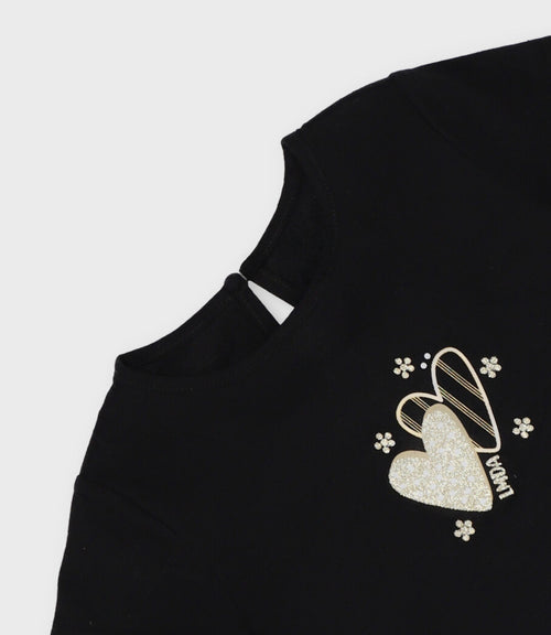 Polera niña básica 2 años / Negro