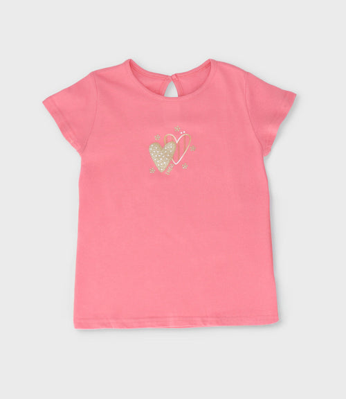Polera niña básica 2 años / Coral