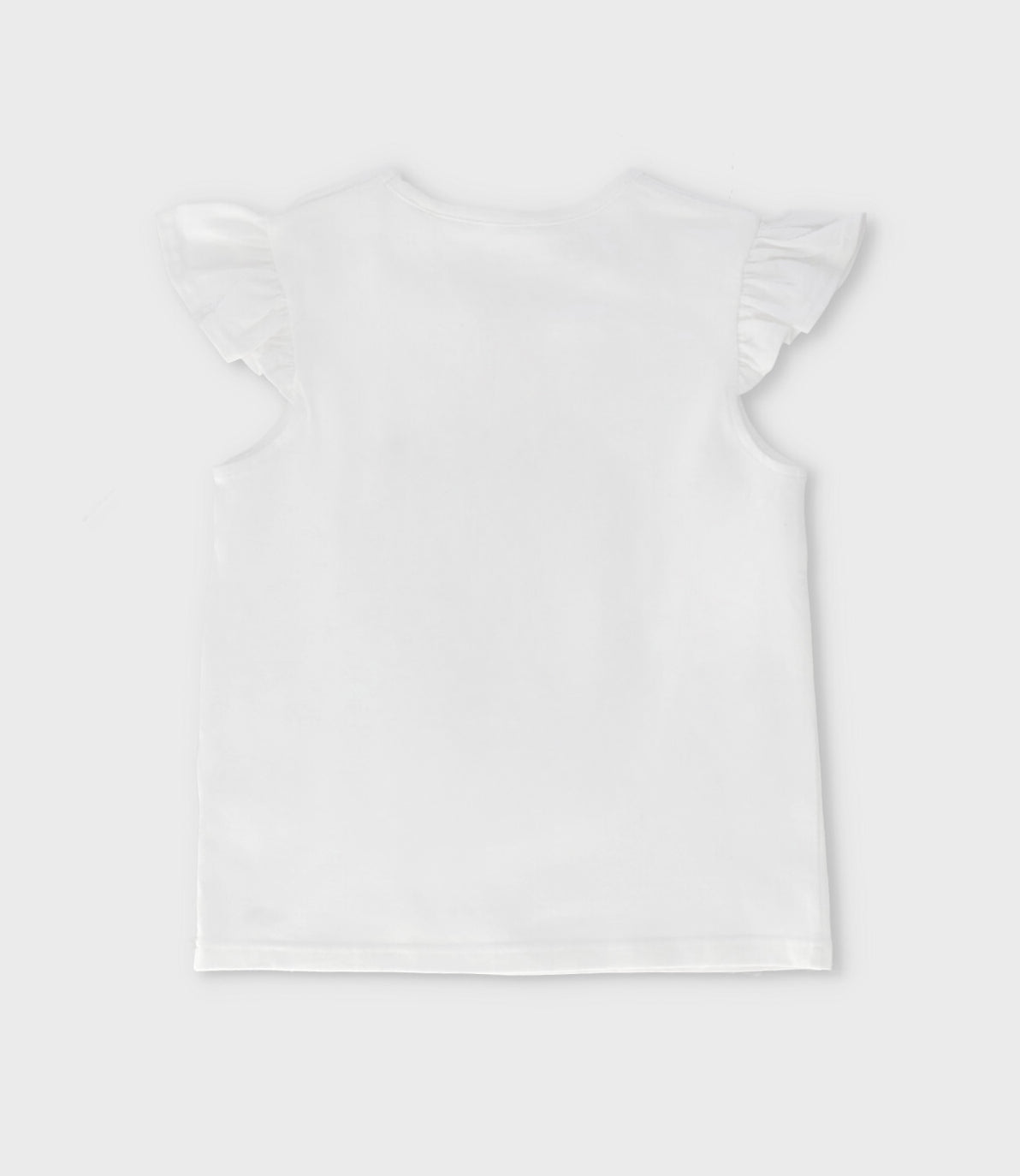Polera niña vuelos y estampado 2 años / Blanco