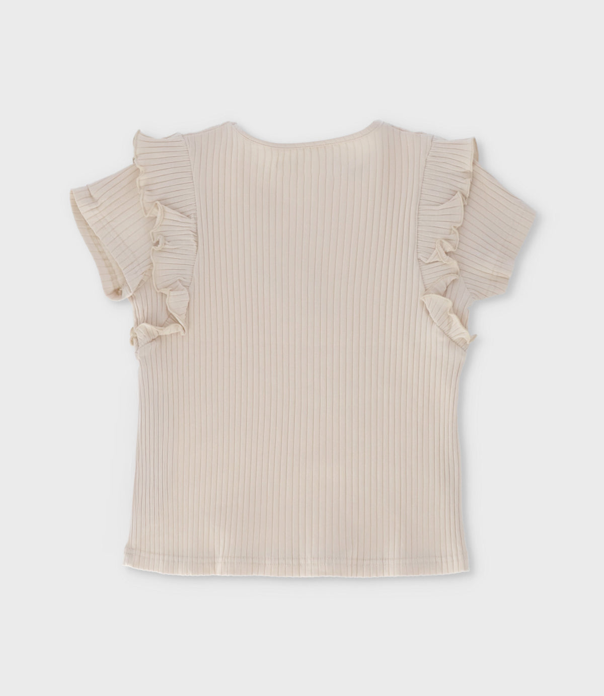 Polera niña acanalada 2 años / Beige
