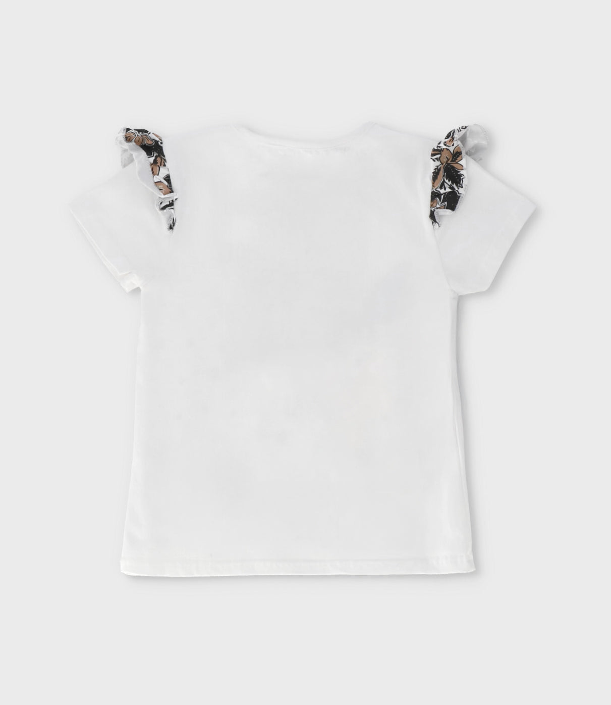 Polera niña vuelos y estampado 2 años / Blanco