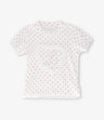Polera niña acanalada con corazón