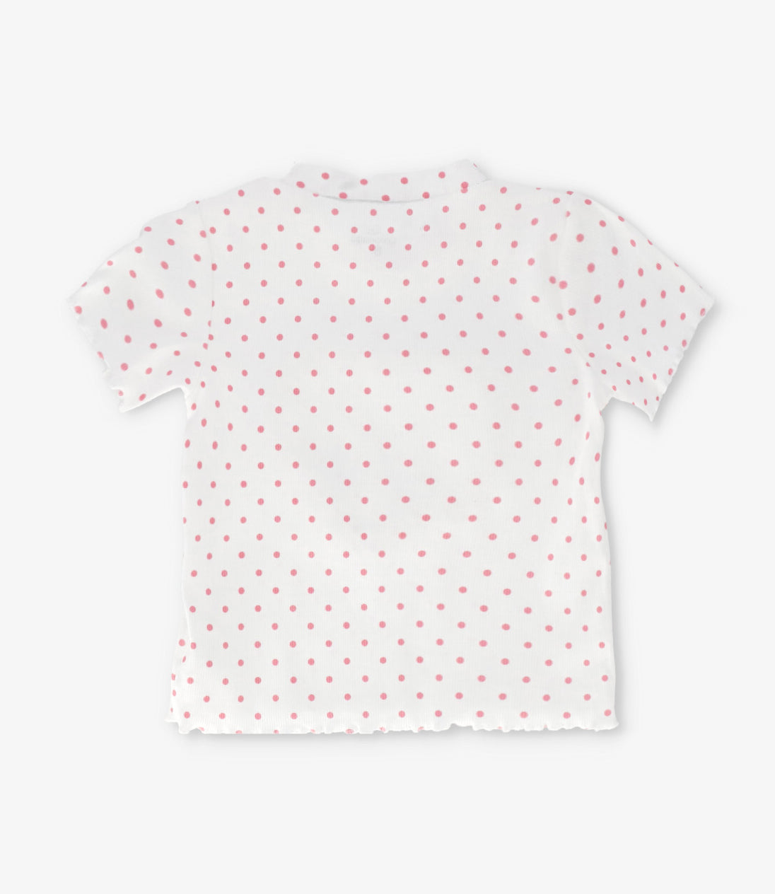 Polera niña acanalada con corazón 2 años / Crudo