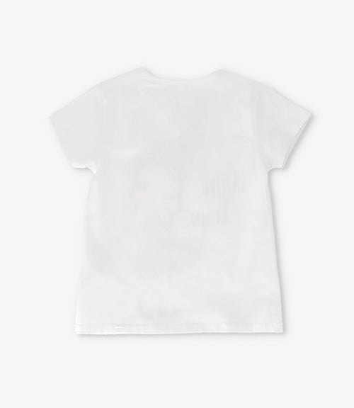 Polera niña con estampado 2 años / Crudo